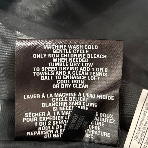 Cole Haan Taffeta Down Coat with Bib Front and Dramatic Hood Women’s Size Large - Picture 7 of 15